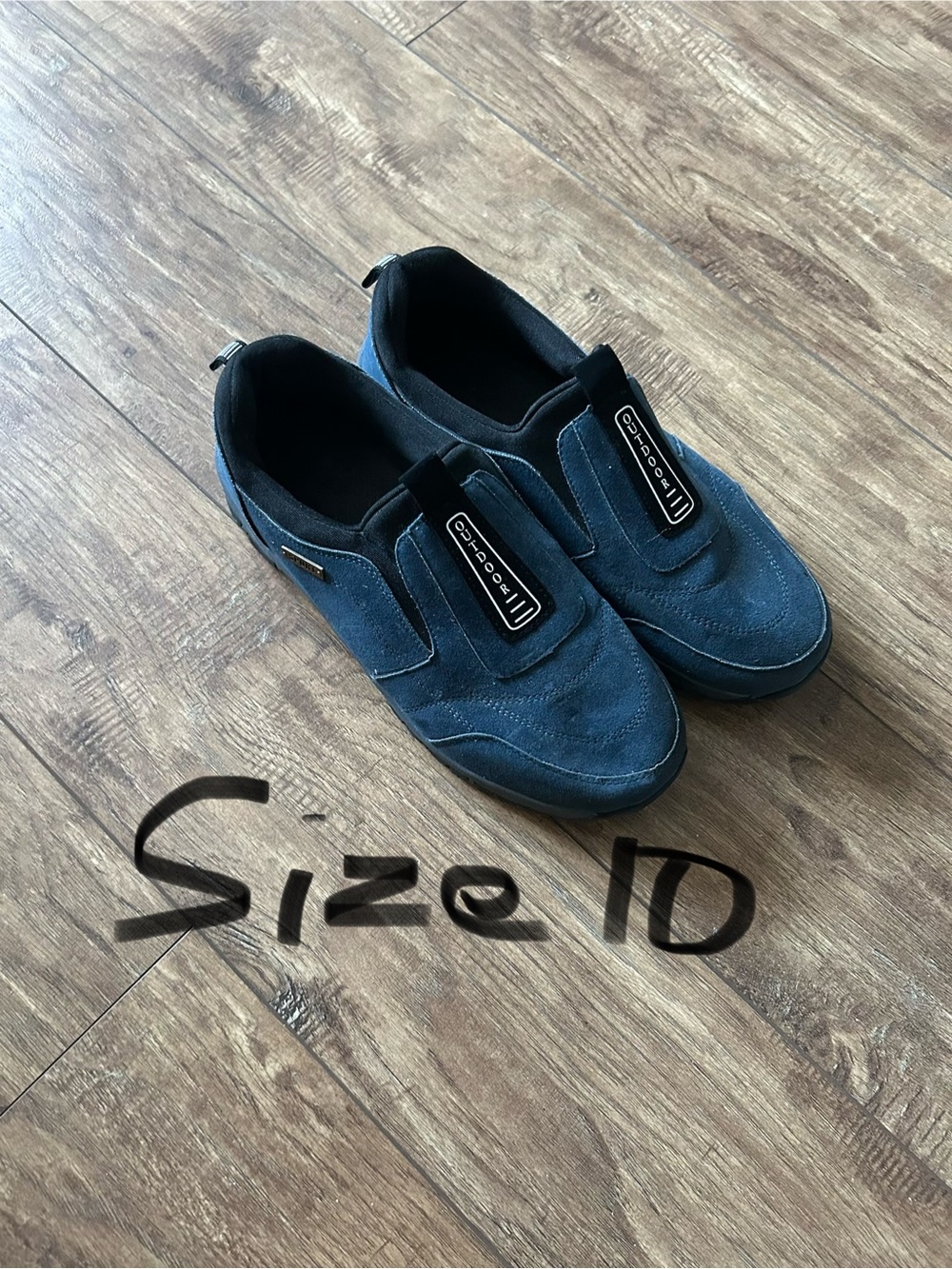 Slip-On Men's Casual Loafers in Navy Suede